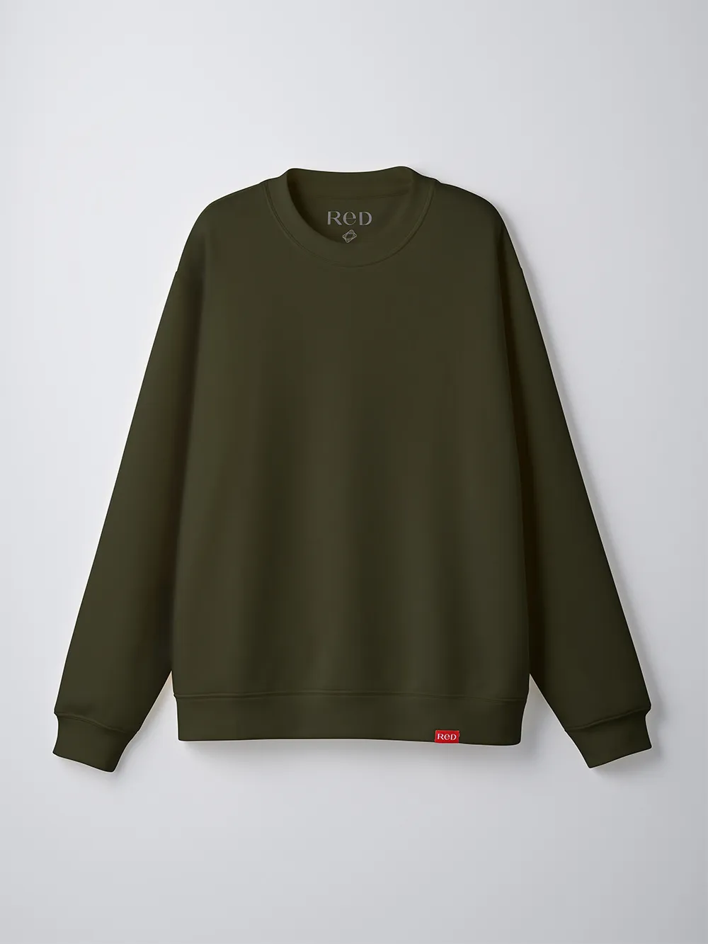 ReD バイタルテック ダンボールニット クルーネック長袖 カーキ L