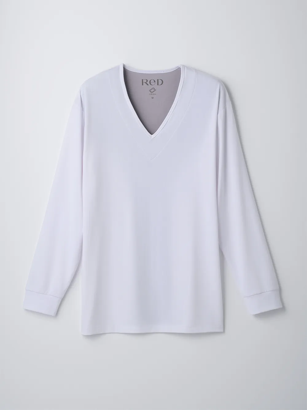 ReD バイタルテック Vネックインナー長袖 肩コリ改善 ホワイト L