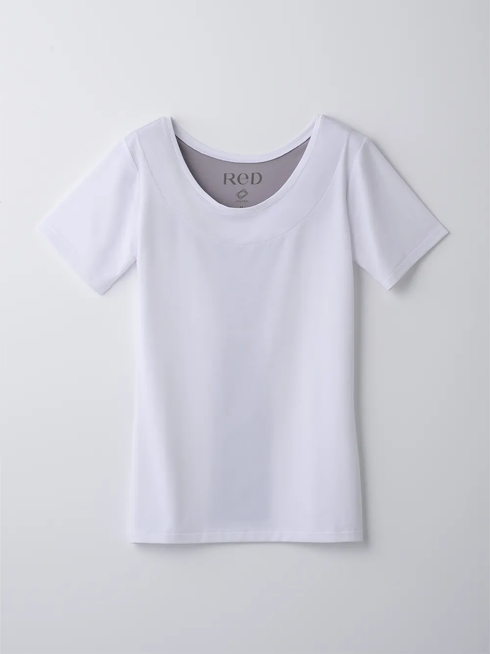 ReD バイタルテック Uネックインナー半袖 肩コリ改善 ホワイト L