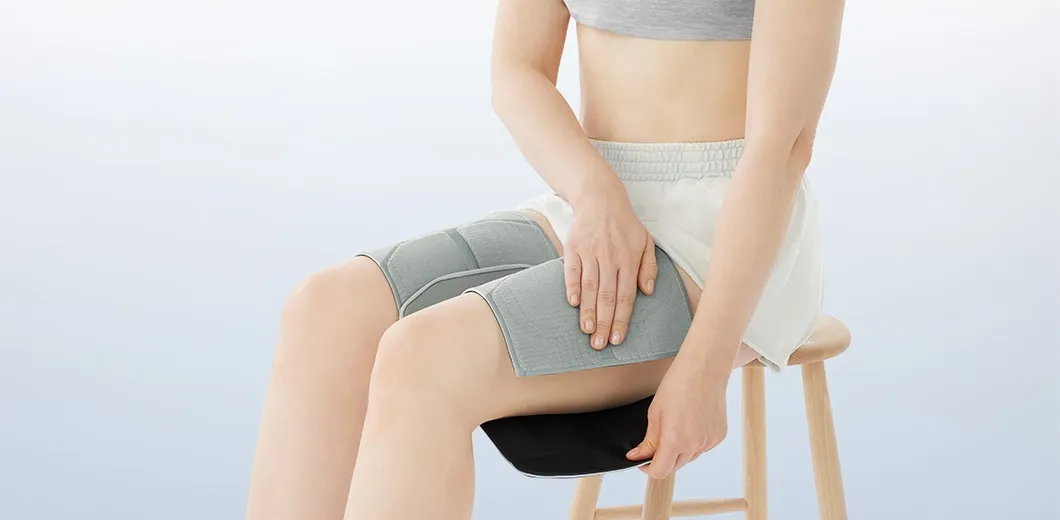 使い方はこしに「巻くだけ」。