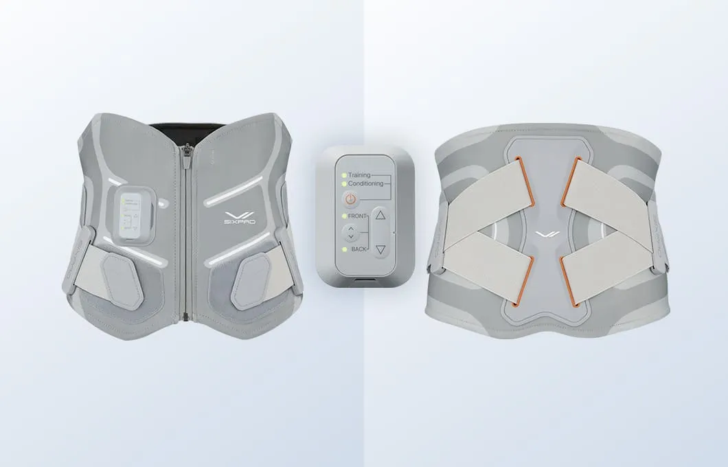 腹部と背中、それぞれレベル調節。