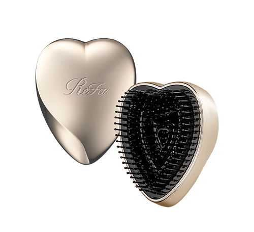 写真：ReFa HEART BRUSH mini Champagnegold（リファハートブラシミニ シャンパンゴールド）