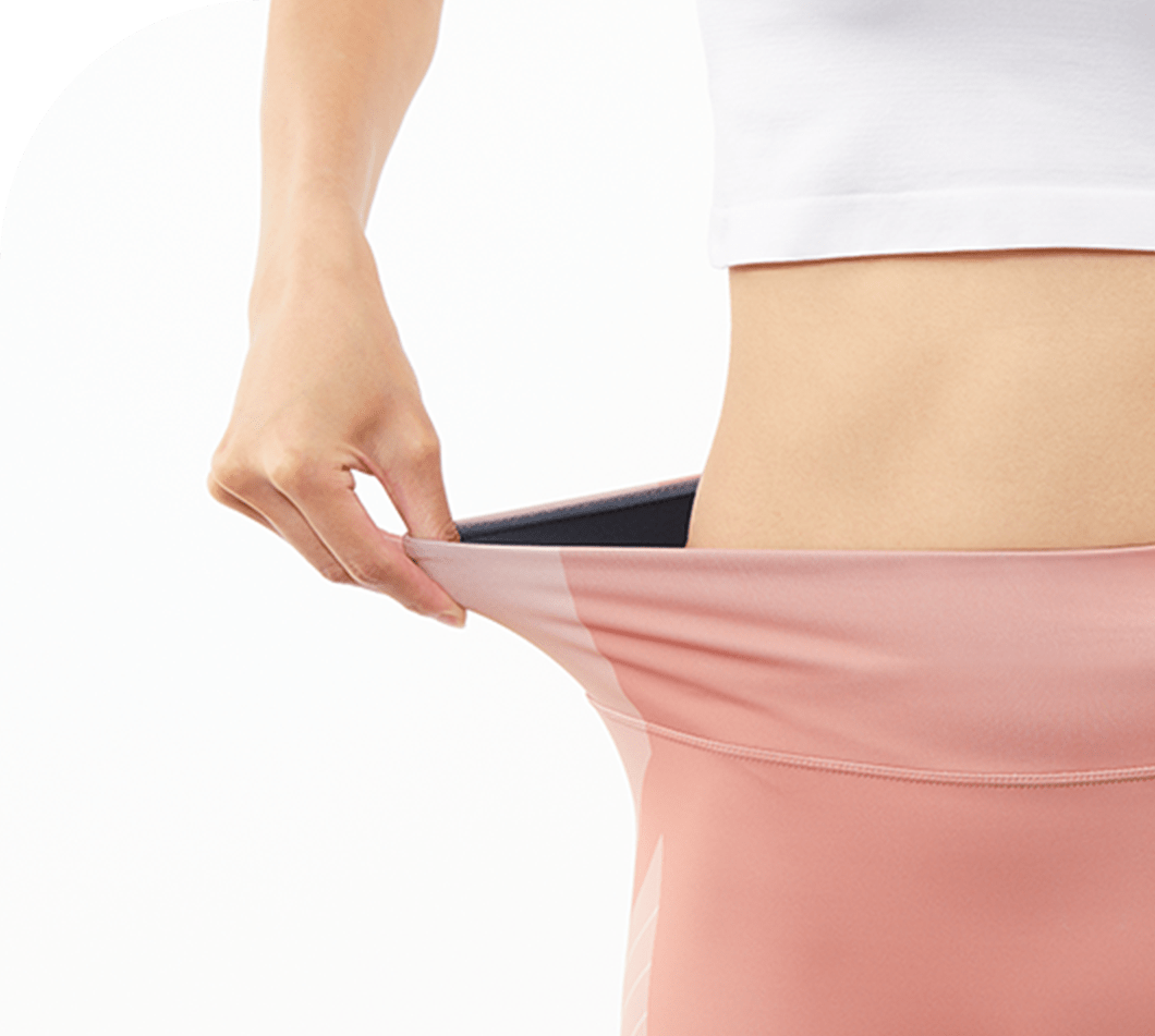 伸縮性抜群の1枚生地が身体にフィット